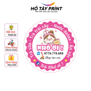 In tem nhãn giấy sticker decal theo yêu cầu khổ A3