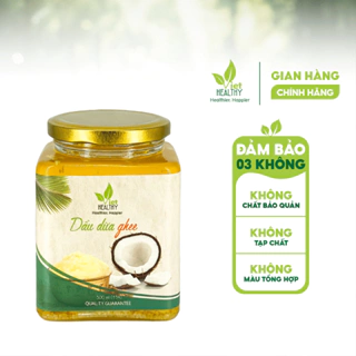 Dầu Dừa Ghee Lên Men Tách Lạnh VietHealthy 500ml, giàu vitamin A,D,K2,E, giúp thải độc