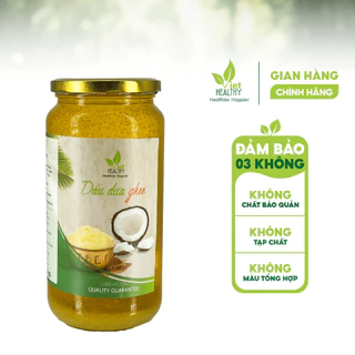 Dầu Dừa Ghee Lên Men Tách Lạnh VietHealthy 1000ml, giàu vitamin A,D,K2,E