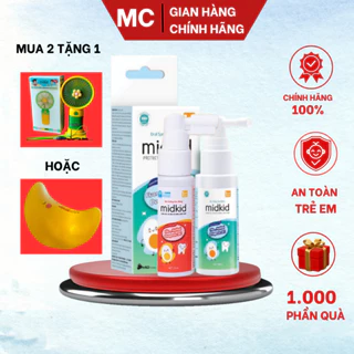 Xịt sâu răng MIDKID cho bé làm sạch mảng bám, phòng ngừa sâu răng, giúp răng trắng sáng an toàn cho bé