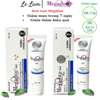 kem chấm mụn Megaduo plus, Megaduo aha 15g chính hãng giúp giảm mụn ẩn, mờ thâm