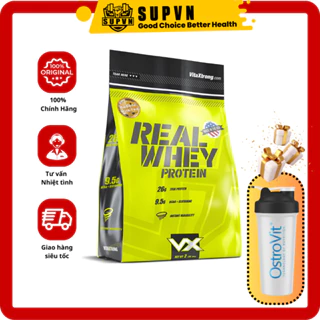 Real Whey Protein 2Lbs  VitaXtrong 100% - Hỗ Trợ Phát Triển Cơ- Giúp Săn Chắc, Bảo Vệ Và Hồi Phục Cơ Bắp