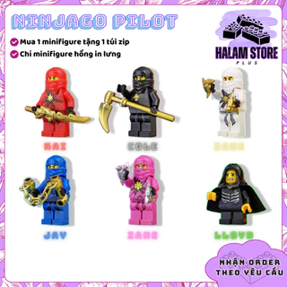 Đồ chơi lắp ráp bộ minifigures Ninjago Pilot season 1 - Mô hình bộ 6 nhân vật ninja