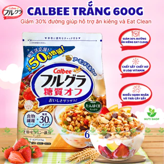 【DATE MỚI】Ngũ cốc Calbee TRẮNG GIẢM ĐƯỜNG Giảm Cân Ăn Kiêng Nhật Bản Mix Sữa Chua Hoa Quả Hạt Sấy Khô Granola 600G