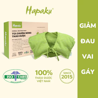 Túi Chườm Nóng Thảo Dược Giảm Đau Vai Gáy Cổ Hapaku, Giảm Căng Cứng Cơ, Lưu Thông Khí Huyết