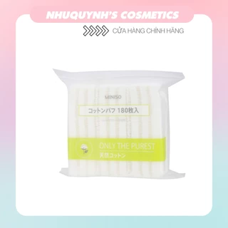 Bông Tẩy Trang Miniso Only The Purest 180 Miếng Nhật Bản