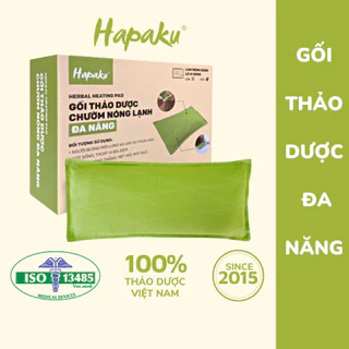 Gối Thảo Dược Chườm Nóng Giảm Nhức Mỏi Lưng, Cổ Vai Gáy Hapaku, Thư Giãn Toàn Thân