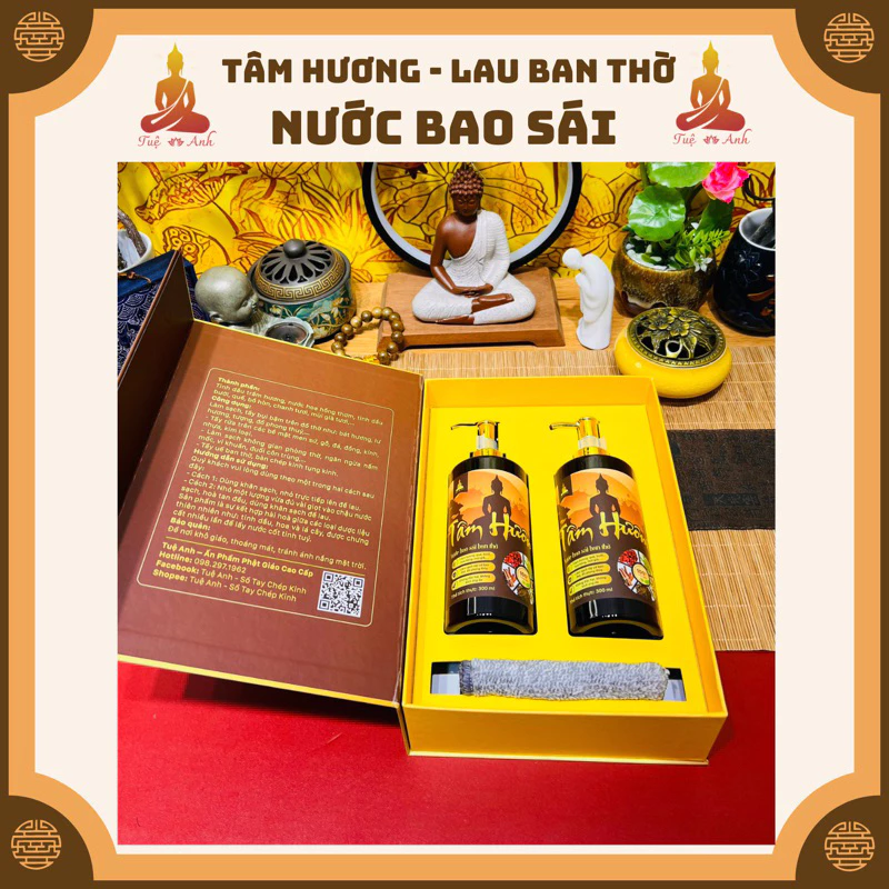 Nước lau/bao sái ban thờ Tâm Hương - Tuệ Anh