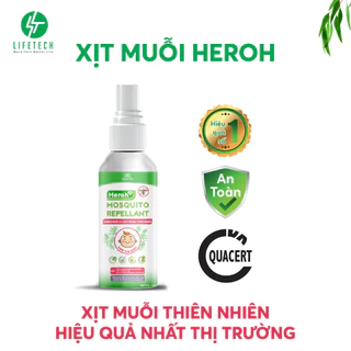 Xịt chống muỗi và côn trùng Heroh - Mosquito Repellant - EcoAirVn - LifetechGroup dung tích 100ml