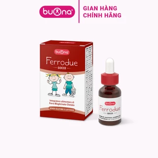 Buona Ferrodue - Sắt hữu cơ dạng nhỏ giọt Ferrodue, bổ sung sắt cho trẻ - Lọ 15ml