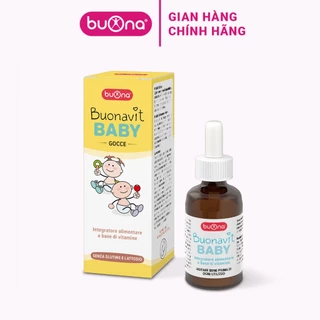 Buonavit Baby - Vitamin Tổng Hợp Nhỏ Giọt Giúp Bồi Bổ Cơ Thể, Tăng Hấp Thu Cho Trẻ - Lọ 20ml