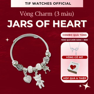 Vòng Tay Nữ PAN Jars Of Hearts Gắn Charm Tif Watches - Trang Sức Lắc Tay Phụ Kiện Đeo Tay Thời Trang Chất lượng