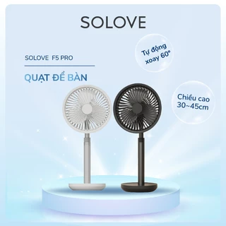 Quạt Tích Điện Để Bàn Xiaomi Solove F5 Pro - Quạt Tích Điện Pro Quay Tự Động Để Bàn Quạt Mini Xiaomi