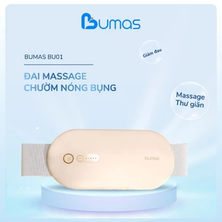 Đai Chườm Nóng Massage Bụng BUMAS BU01 -  Massage Giảm Đau Bụng Kinh - Quà Tặng Cho Bạn Gái