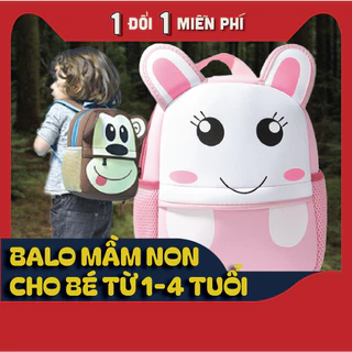 Balo trẻ em cho bé đi học mầm non TINO balo 3D siêu nhẹ phù hợp cho bé từ 1 đến 4 tuổi hình thú dễ thương