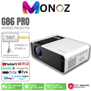 Máy chiếu MONOZ G86 Có thể bảo vệ 7500 lumens FULL HD Android 1080P WIFI LCD Led Protable Projector