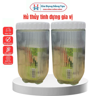 Hũ Thủy Tinh Nắp Vặn, Lọ Thủy Tinh Nắp Vặn, Đựng Gia Vị, Thực Phẩm 900ml Gia Dụng Sáng Tạo LTT112