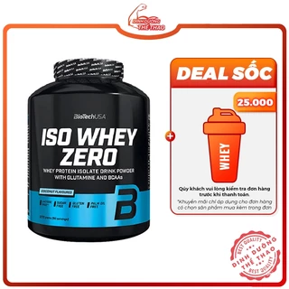 [GIÁ TỐT NHẨT] BIOTECH ISO WHEY ZERO 5LBS 2.3KG | Sữa Whey Dinh Dương Tăng Cơ Phục Hồi Cơ Bắp