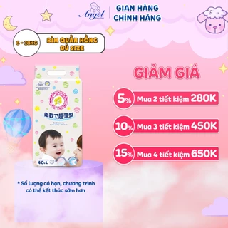 Bỉm quần hồng Angel 2023 COMBO 4 bịch full size