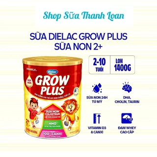 [HSD T12-2025] Sữa Bột Dielac Grow Plus 2+ HT 1400g (Sữa Non).