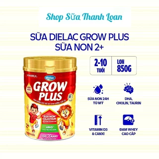 [HSD T10-2025] Sữa Bột Dielac Grow Plus 2+ HT 850g (Sữa Non) (Cho Trẻ Từ 2 - 10 Tuổi).