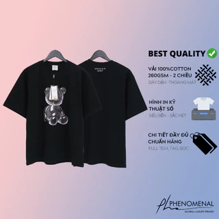 Áo thun ADLV Metal Bear - Áo phông Acme Form rộng Tay lỡ Unisex 100%Cotton