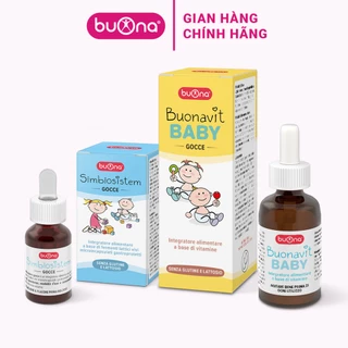 Combo Men Vi Sinh Buona Simbiosistem & Vitamin Tổng Hợp Buonavit Baby, Khỏe Tiêu Hóa, Tăng Hấp Thu, Phát Triển Toàn Diện