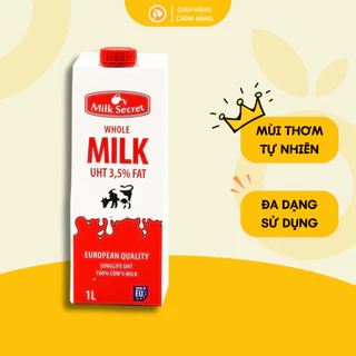 Sữa tươi Balan Milk Secret 1L không đường, sữa tiệt trùng thơm ngon dùng trong pha chế