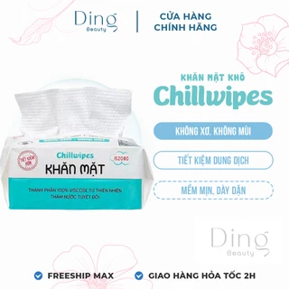 Khăn Mặt Khô, Khăn Tẩy Trang Chillwipes Dùng 1 Lần Mềm Mịn - Vệ Sinh - Tiện Dụng