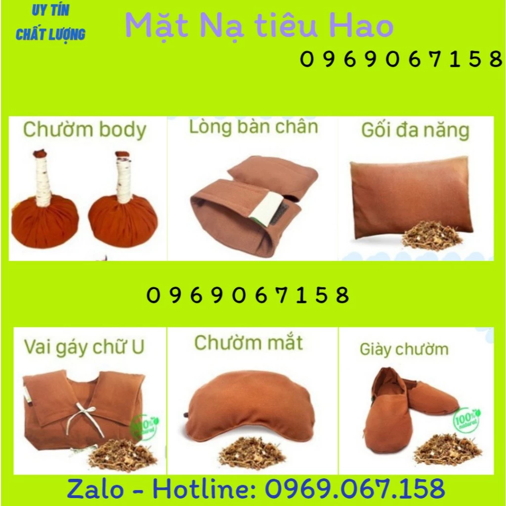 Túi chườm thảo dược Bình an, chườm mắt, vai gáy, body, lưng bụng, khớp gối, chân 100% thiên nhiên