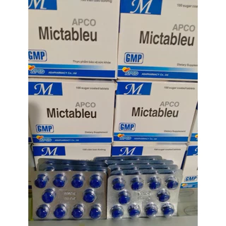 mictableu apco hộp 100 viên-hỗ trợ lợi tiểu-sát khuẩn đường tiết niệu
