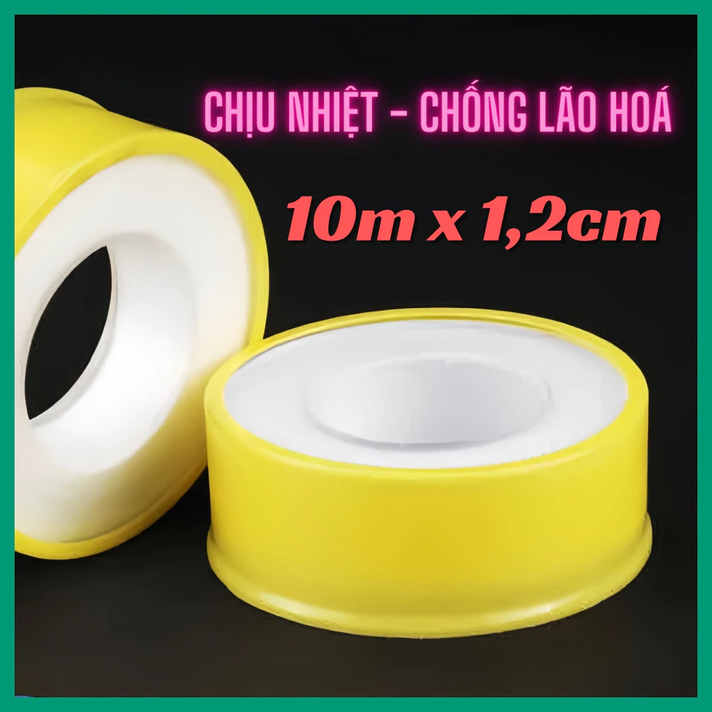 Băng tan cao su non băng tan cuốn ống nước băng tan chuyên dụng 10m x 1,2cm