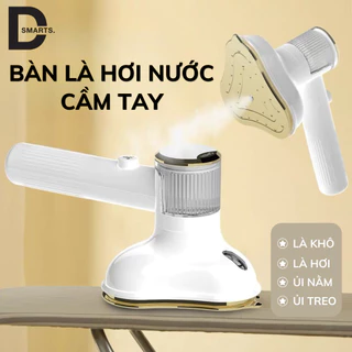 Bàn Là Hơi Nước Cầm Tay 2in1 Là Khô Là Hơi, Bàn Ủi Du Lịch Nóng Nhanh Làm Phẳng Mọi Loại Vải Có Thể Ủi Treo Ủi Nằm