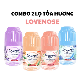 Combo 2 lọ tỏa hương thơm phòng Lovenose hương hoa quả tự nhiên dễ chịu khử mùi dung tích 250ml