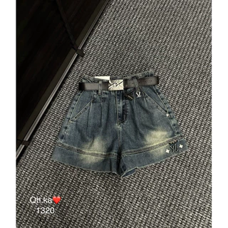 Quần shorts bò kèm đai hàng QCL1