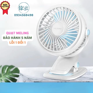 Quạt Tích Điện Để Bàn MELING - Quạt Kẹp Mini MELING Pin Khủng Kẹp Xoay 720 Độ Chạy Cực Êm Sử Dụng 6 Giờ Liên Tiếp