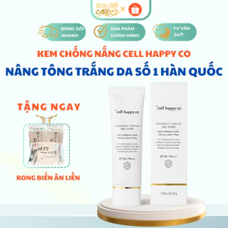 Kem Chống Nắng Hồng Da Cell Happy Co 3 In 1 Hương Chất Care Nâng Tone Trắng Hồng Tone Up UV SPF 50+