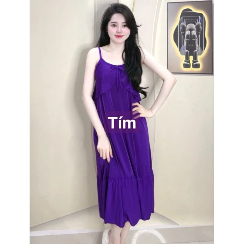 [Sỉ sốc 40-100k] Đầm ngủ 2 dây quyến rũ