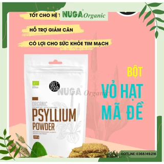 Bột vỏ mã đề hữu cơ (Organic Psyllium Powder) - Diet Food -150g