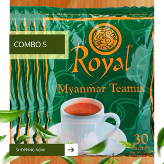 Trà Sữa Gói Tự Pha Royal Myanmar Teamix Combo 5 Túi Lớn