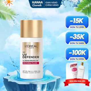 Kem Chống Nắng X20 Thoáng Da Mỏng Nhẹ L'Oreal Paris UV Defender Serum 50ml SPF 50++