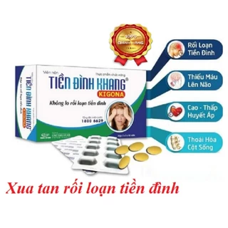 TIỀN ĐINH KHANG Kigona (Eloge) (hộp 30 viên) - Rối loạn tiền đình, đau đầu, hoa mắt, chóng mặt, hoạt huyết, an thần