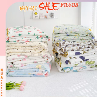 Chăn cotton đũi hè loại đẹp , chăn hè mềm mịn thoáng mát , chăn đũi cotton hè mẫu mới được chọn