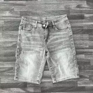 Quần short jean nam chất vải dày dặn co giãn giá rẻ khóa khéo phối rách xước mẫu mới cao cấp Quang Luxury