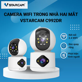 Camera Wifi hai màn hình VSTARCAM C992CR Full HD 1080P phát hiện chuyển động, đàm thoại hai chiều - Bảo hành 12 tháng