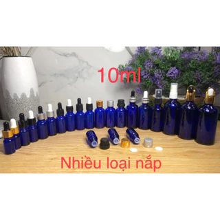 Chai lọ 10ml xanh dương đựng serum tinh dầu mỹ phẩm