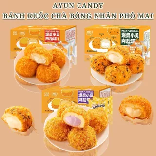 [HỘP 6 BÁNH] Bánh Bông Lan Ruốc Chà Bông Rong Biển Nhân Kem Phô Mai Mặn Sò Điệp, Bánh Ngọt Nhân Kem Tươi