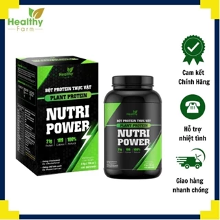 3kg Bột Protein Thực Vật Hỗ Trợ Tăng Cơ Whey Nutri Power Healthy Farm Tặng kèm Bình lắc, Bình nước