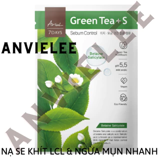 GỐC48 EXP19.4.24 Nạ Ariul 7 Days Se Khít Lỗ Chân Lông & Điều Tiết Bã Nhờn Trà Xanh Mask Green Tea S THANH LÝ AUTH