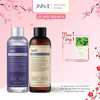 Toner Klairs nước hoa hồng Dear Klairs cấp ẩm cân bằng da không mùi và có mùi 180ml Hàn Quốc | Jnn2.vn